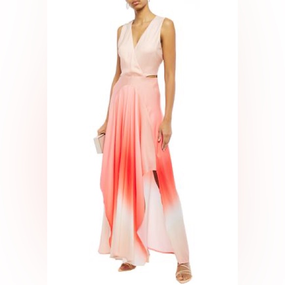 Maje Pale Pink Silk-Blend Slip Top With Label